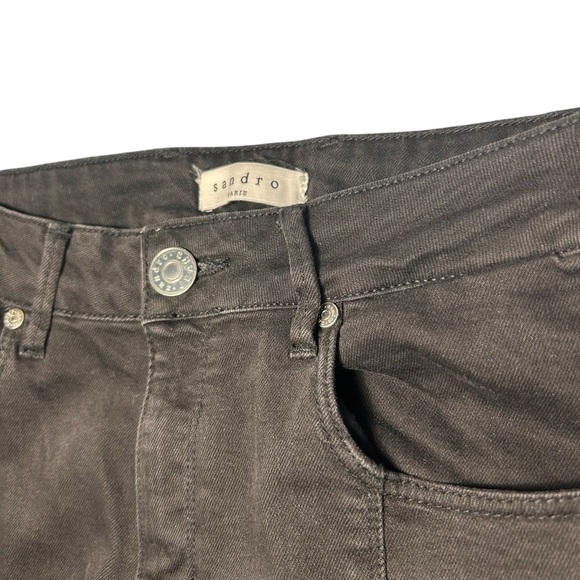 Sandro Paris Ankle Zip Mid Rise Slim Fit Jeans Sz 40 (28) - Picture 10 of 16